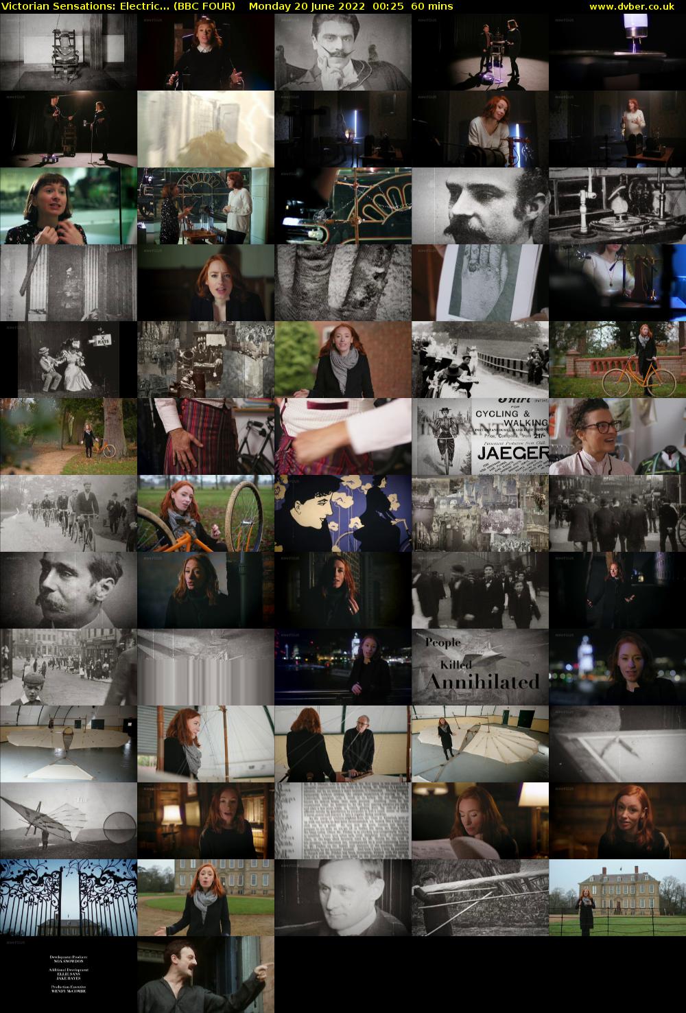 Victorian Sensations: Electric... (BBC FOUR) Monday 20 June 2022 00:25 - 01:25