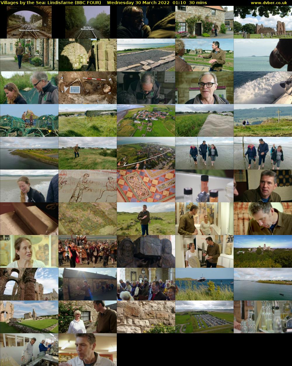 Villages by the Sea: Lindisfarne (BBC FOUR) Wednesday 30 March 2022 01:10 - 01:40