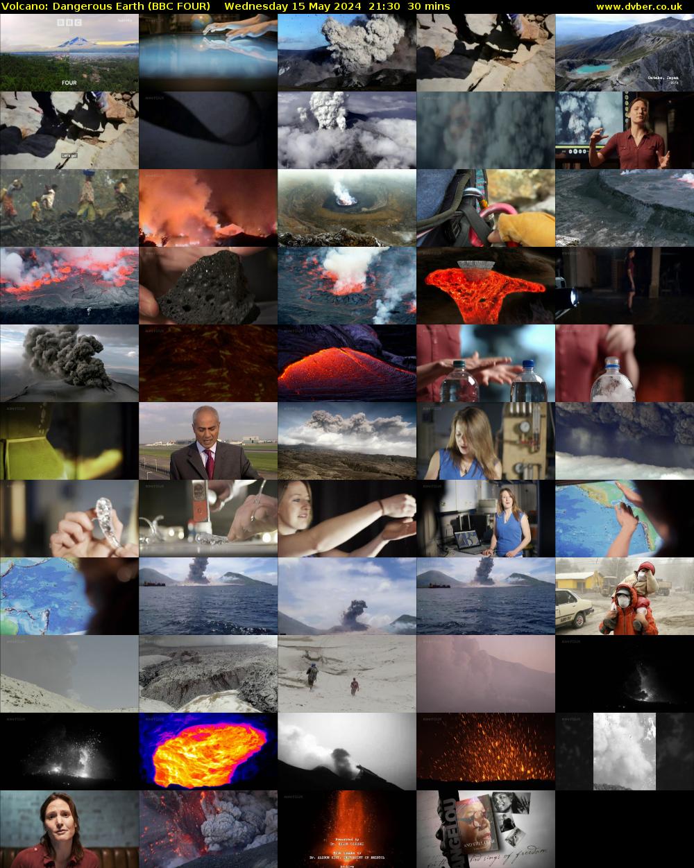 Volcano: Dangerous Earth (BBC FOUR) Wednesday 15 May 2024 21:30 - 22:00