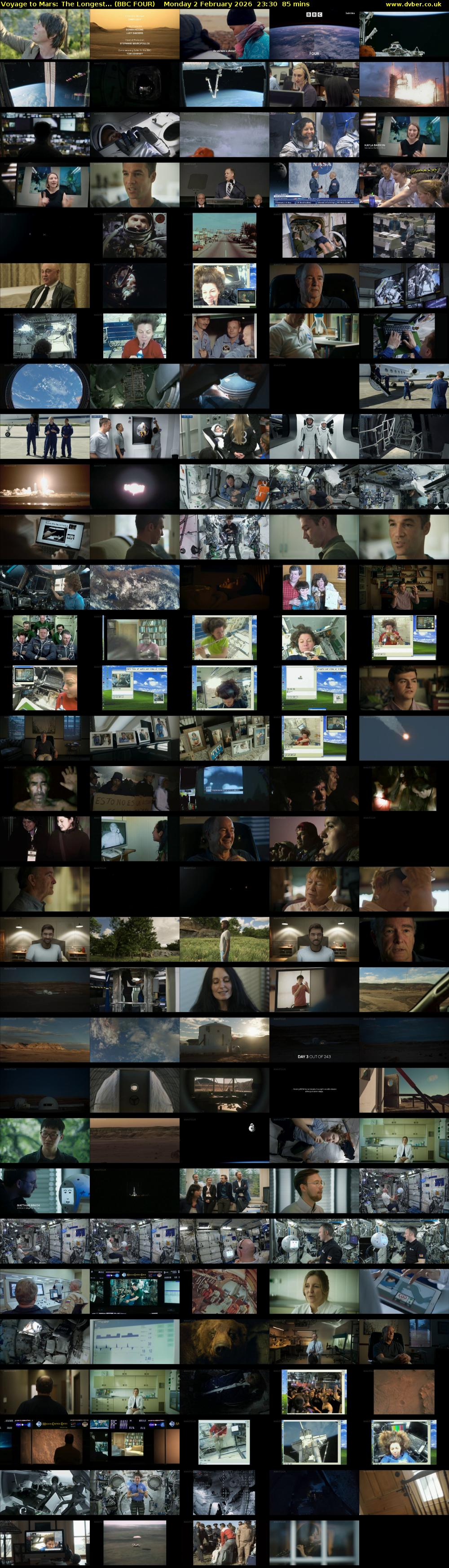 Voyage to Mars: The Longest... (BBC FOUR) Monday 2 February 2026 23:30 - 00:55