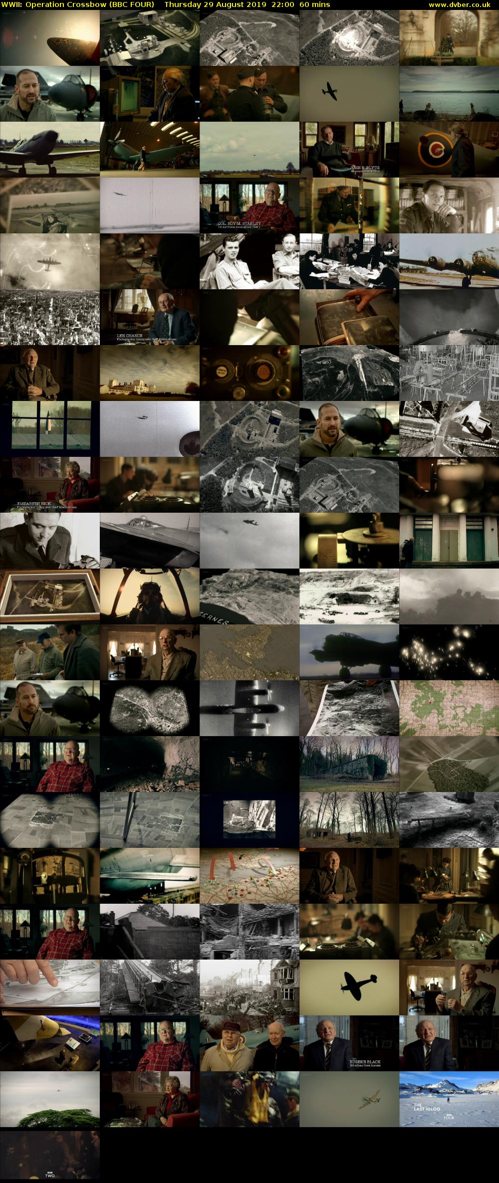 WWII: Operation Crossbow (BBC FOUR) Thursday 29 August 2019 22:00 - 23:00