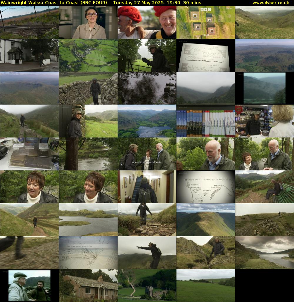 Wainwright Walks: Coast to Coast (BBC FOUR) Tuesday 27 May 2025 19:30 - 20:00