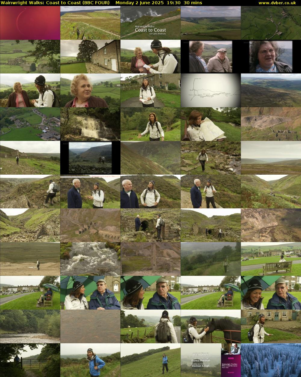 Wainwright Walks: Coast to Coast (BBC FOUR) Monday 2 June 2025 19:30 - 20:00