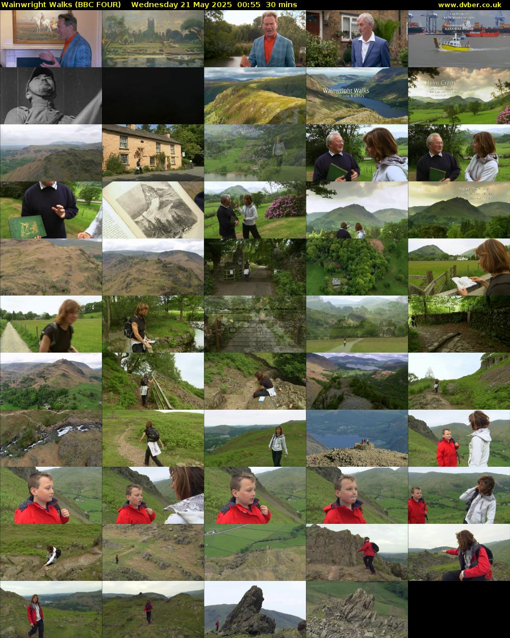 Wainwright Walks (BBC FOUR) Wednesday 21 May 2025 00:55 - 01:25