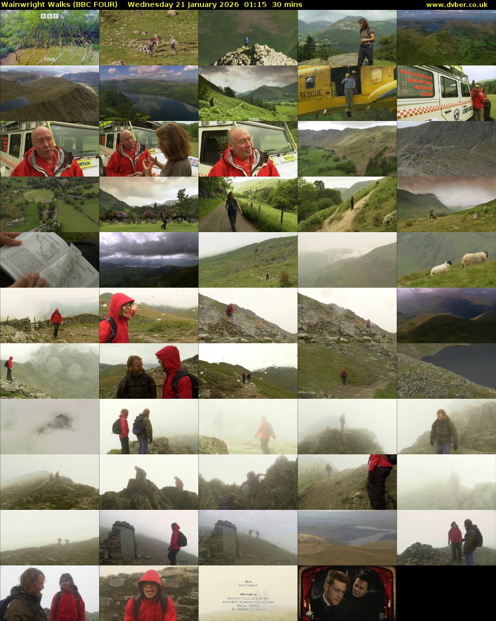 Wainwright Walks (BBC FOUR) Wednesday 21 January 2026 01:15 - 01:45