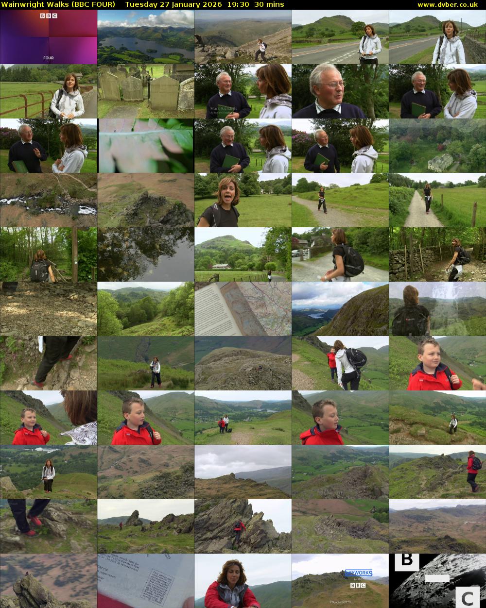 Wainwright Walks (BBC FOUR) Tuesday 27 January 2026 19:30 - 20:00
