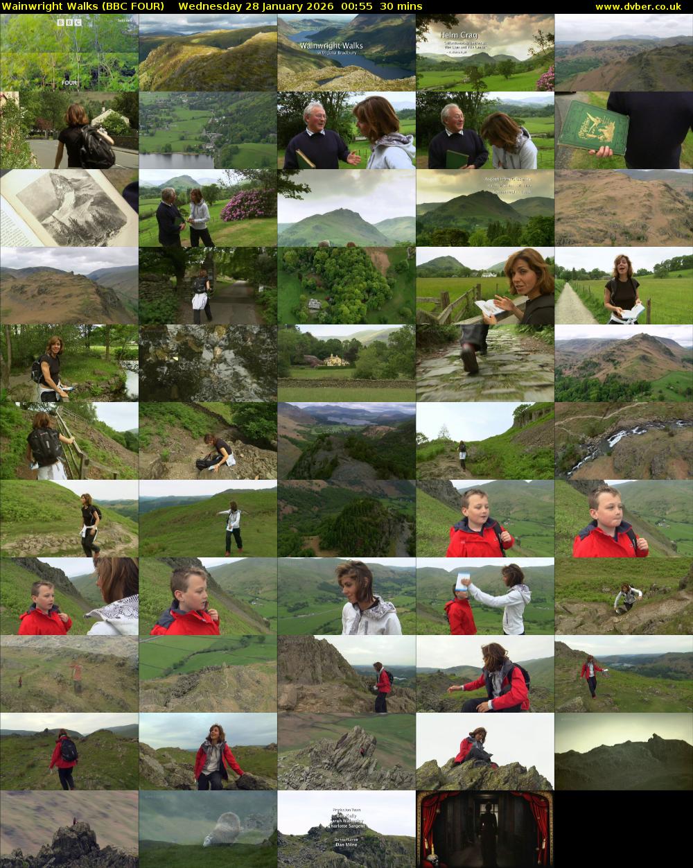 Wainwright Walks (BBC FOUR) Wednesday 28 January 2026 00:55 - 01:25