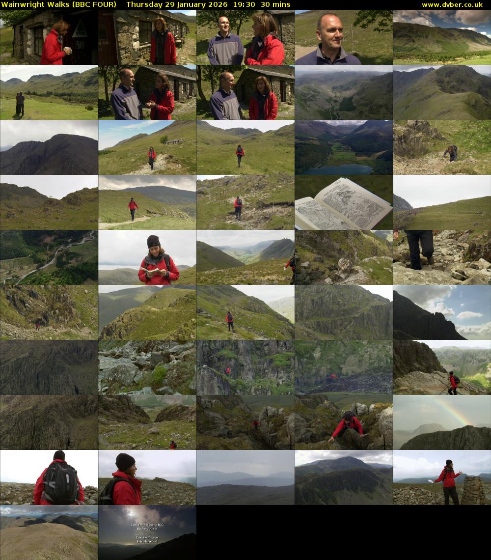 Wainwright Walks (BBC FOUR) Thursday 29 January 2026 19:30 - 20:00
