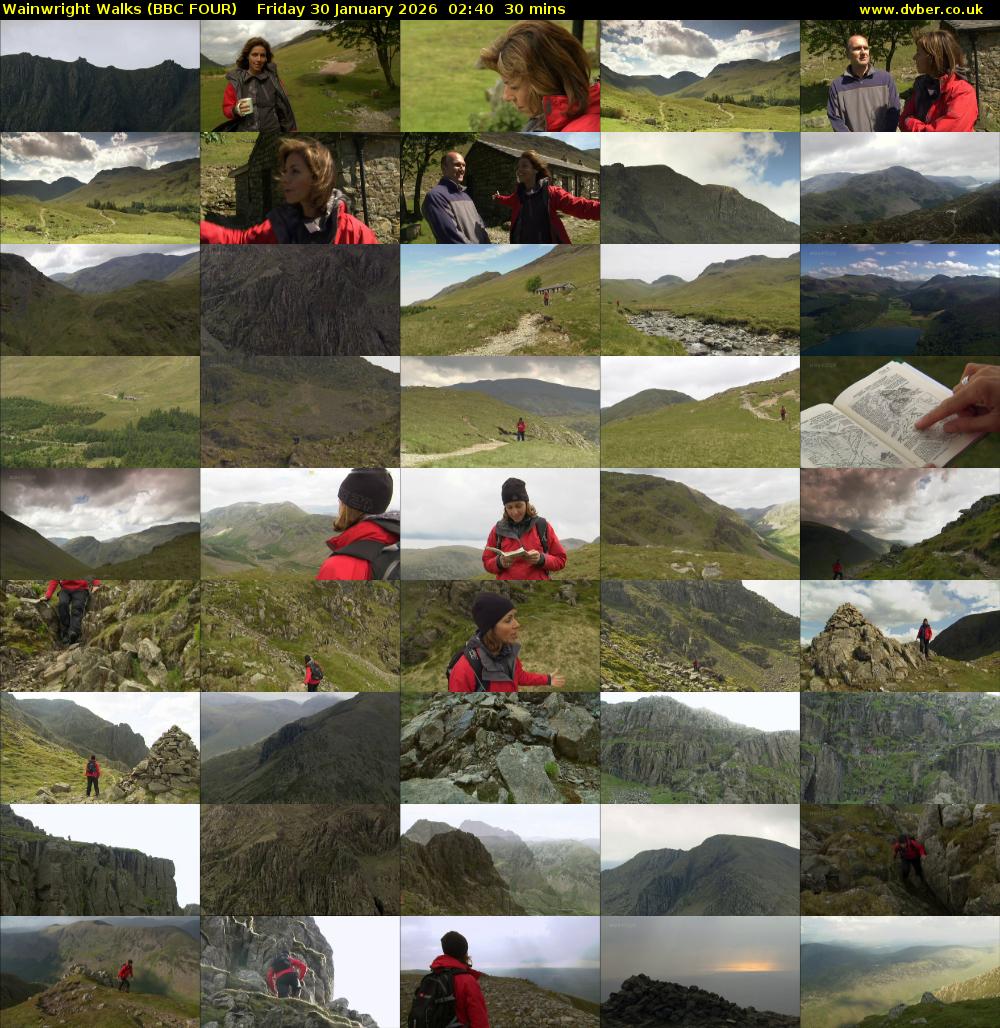Wainwright Walks (BBC FOUR) Friday 30 January 2026 02:40 - 03:10