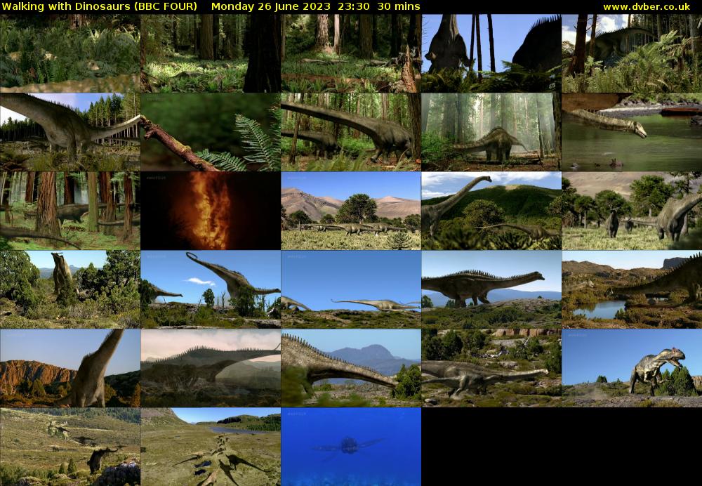 Walking with Dinosaurs (BBC FOUR) Monday 26 June 2023 23:30 - 00:00