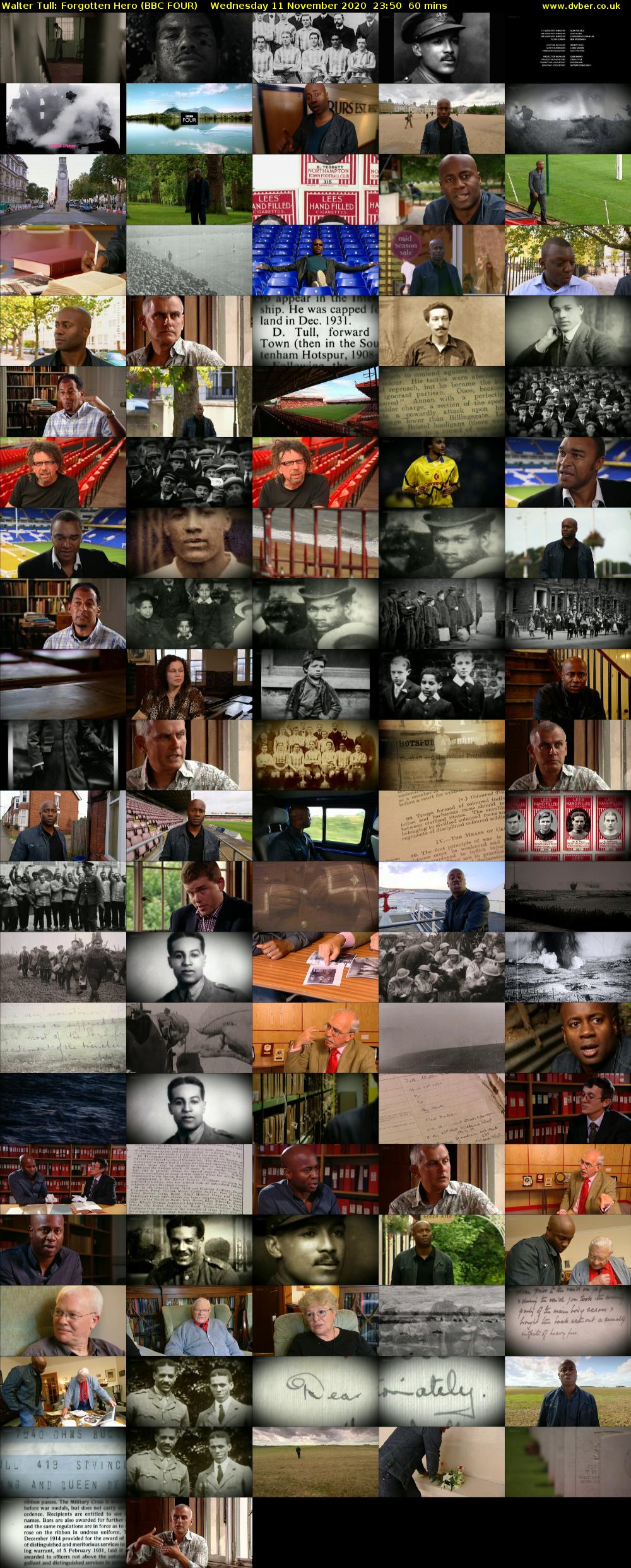 Walter Tull: Forgotten Hero (BBC FOUR) Wednesday 11 November 2020 23:50 - 00:50