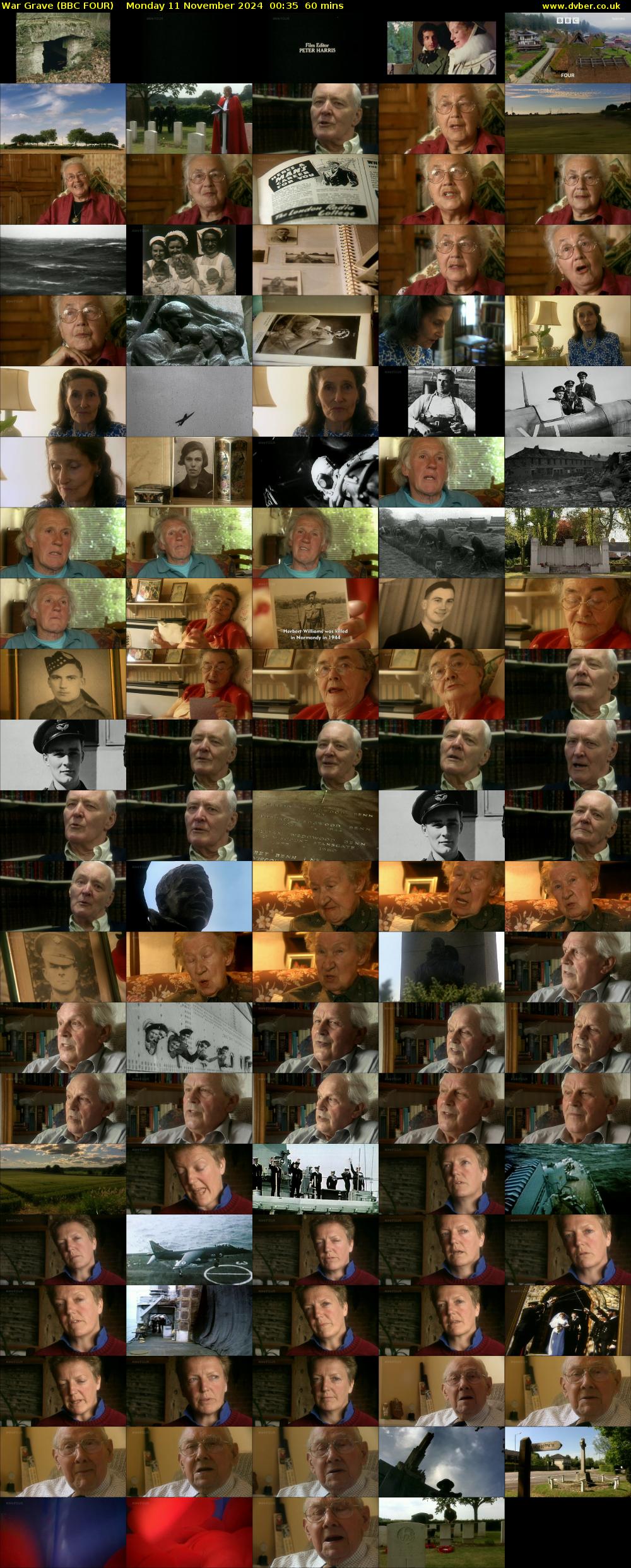 War Grave (BBC FOUR) Monday 11 November 2024 00:35 - 01:35