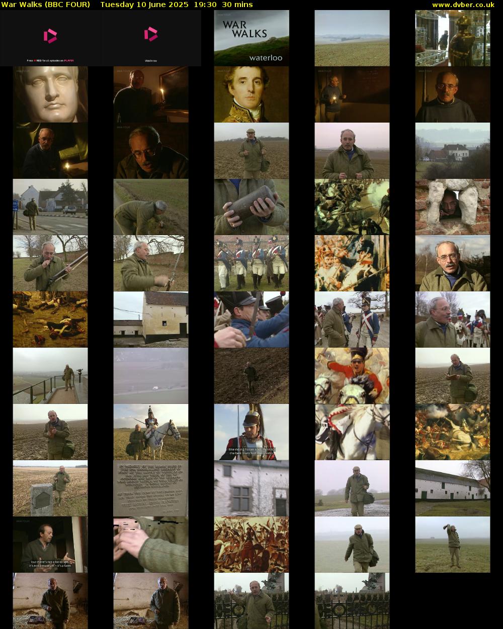 War Walks (BBC FOUR) Tuesday 10 June 2025 19:30 - 20:00