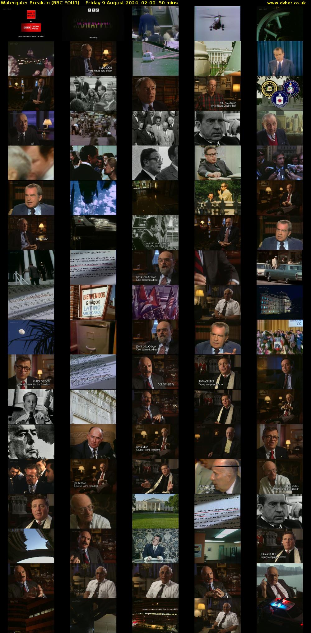 Watergate: Break-In (BBC FOUR) Friday 9 August 2024 02:00 - 02:50