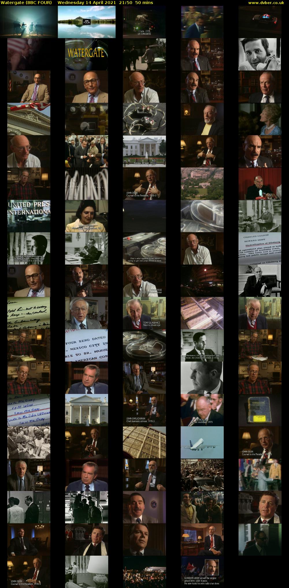 Watergate (BBC FOUR) Wednesday 14 April 2021 21:50 - 22:40