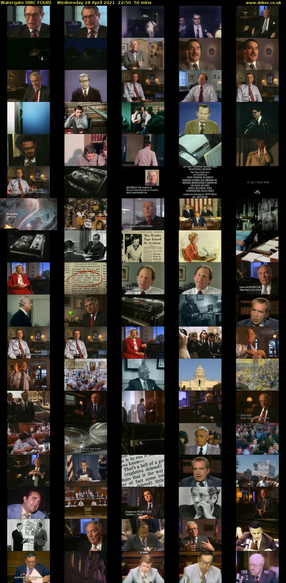 Watergate (BBC FOUR) Wednesday 28 April 2021 22:50 - 23:40