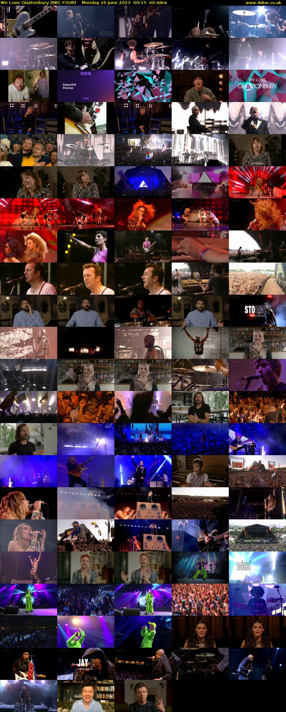 We Love Glastonbury (BBC FOUR) Monday 26 June 2023 00:15 - 01:15