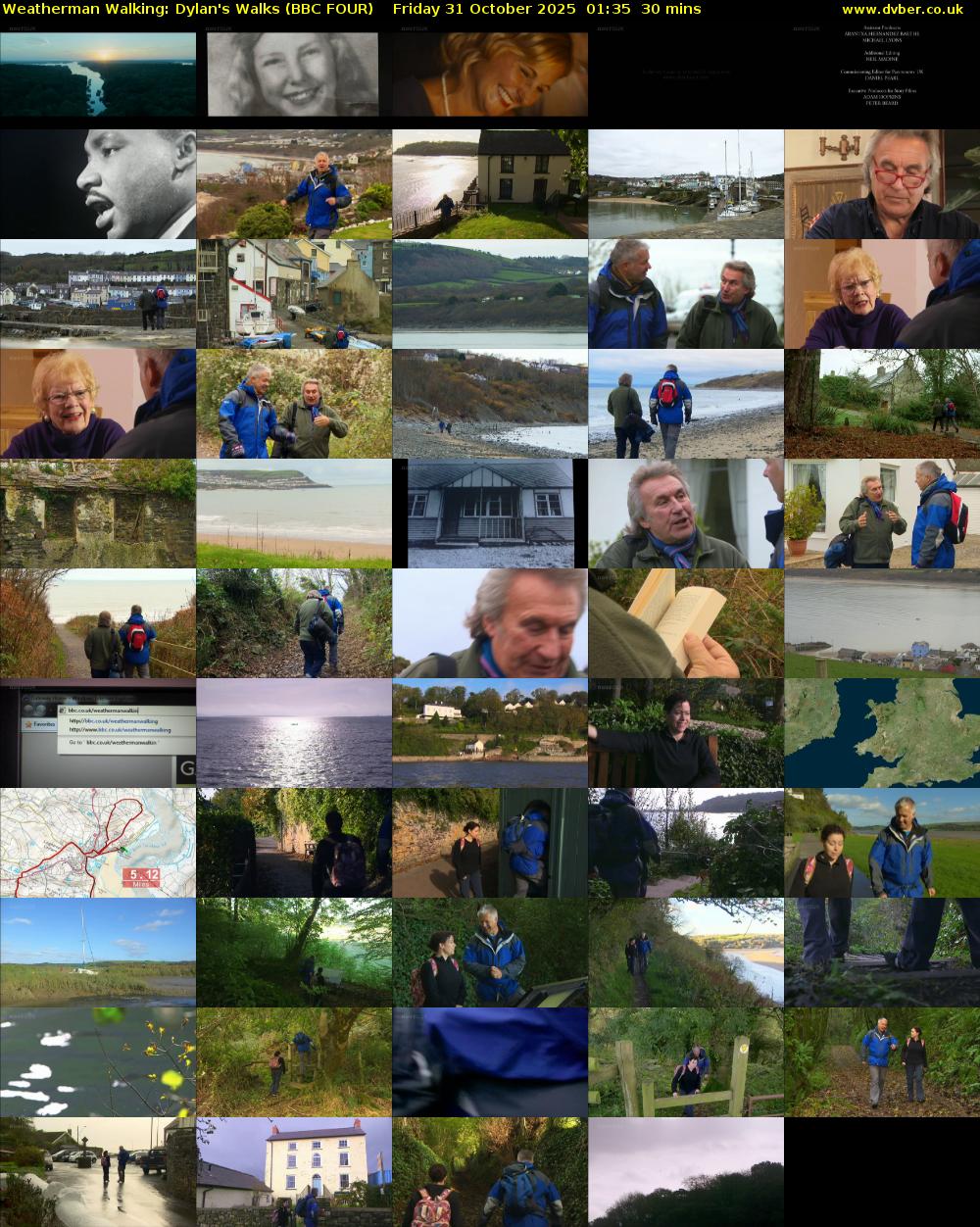 Weatherman Walking: Dylan's Walks (BBC FOUR) Friday 31 October 2025 01:35 - 02:05