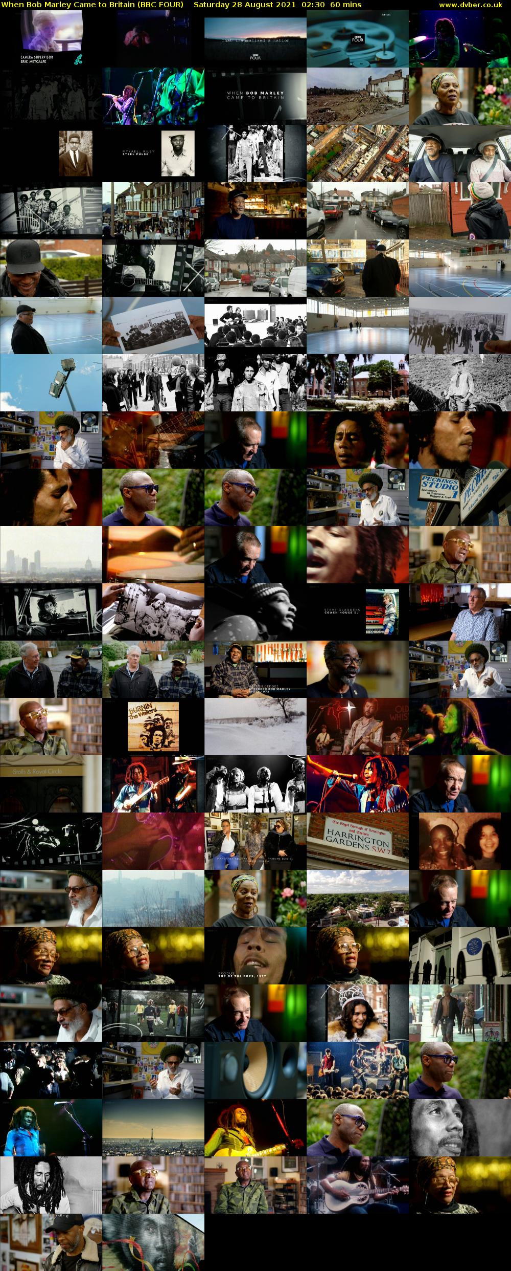 When Bob Marley Came to Britain (BBC FOUR) Saturday 28 August 2021 02:30 - 03:30