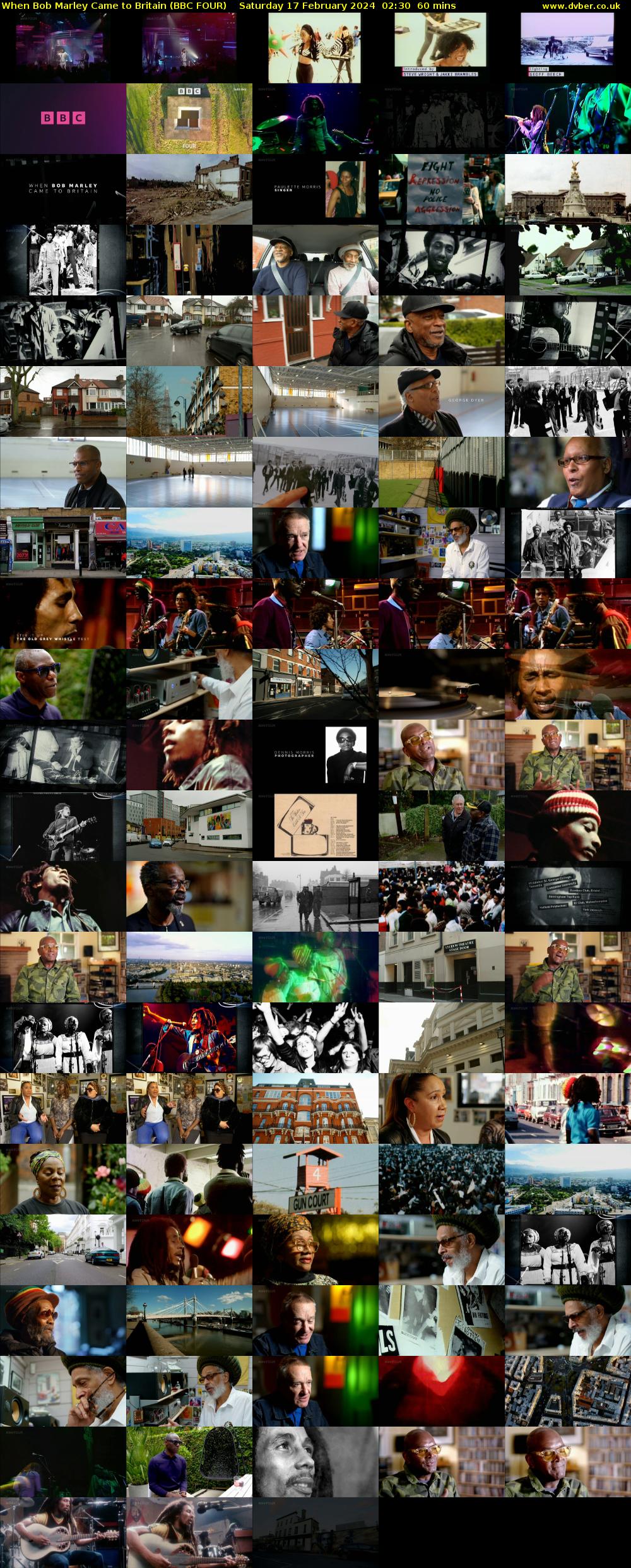 When Bob Marley Came to Britain (BBC FOUR) Saturday 17 February 2024 02:30 - 03:30