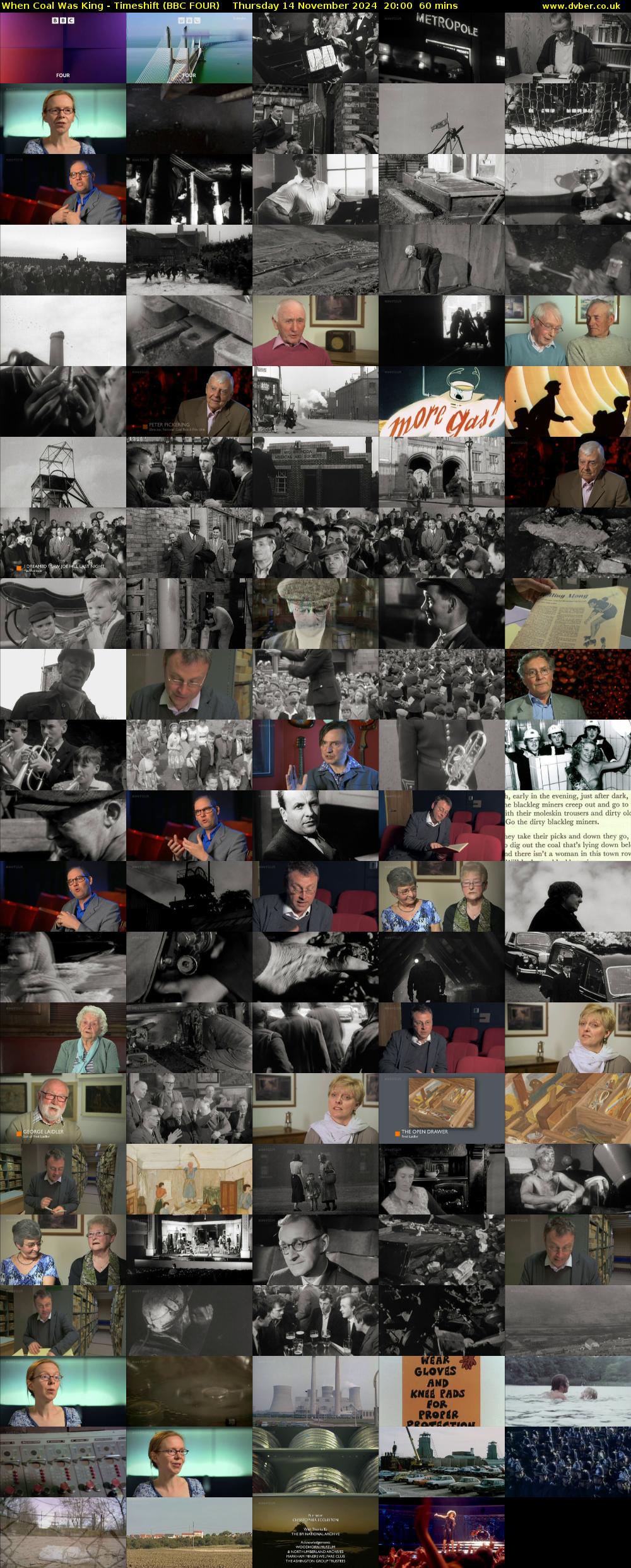 When Coal Was King - Timeshift (BBC FOUR) Thursday 14 November 2024 20:00 - 21:00