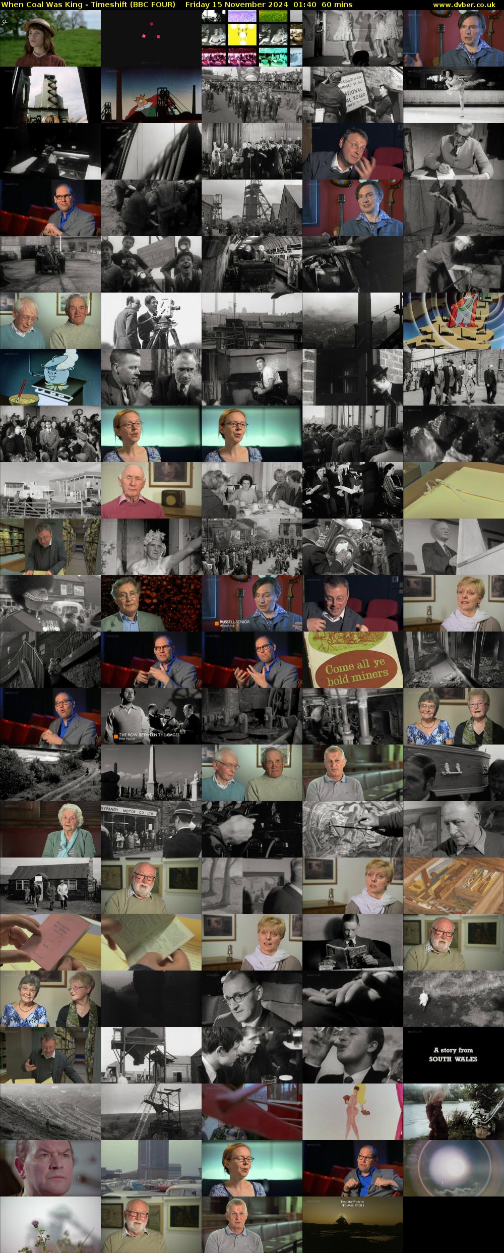 When Coal Was King - Timeshift (BBC FOUR) Friday 15 November 2024 01:40 - 02:40