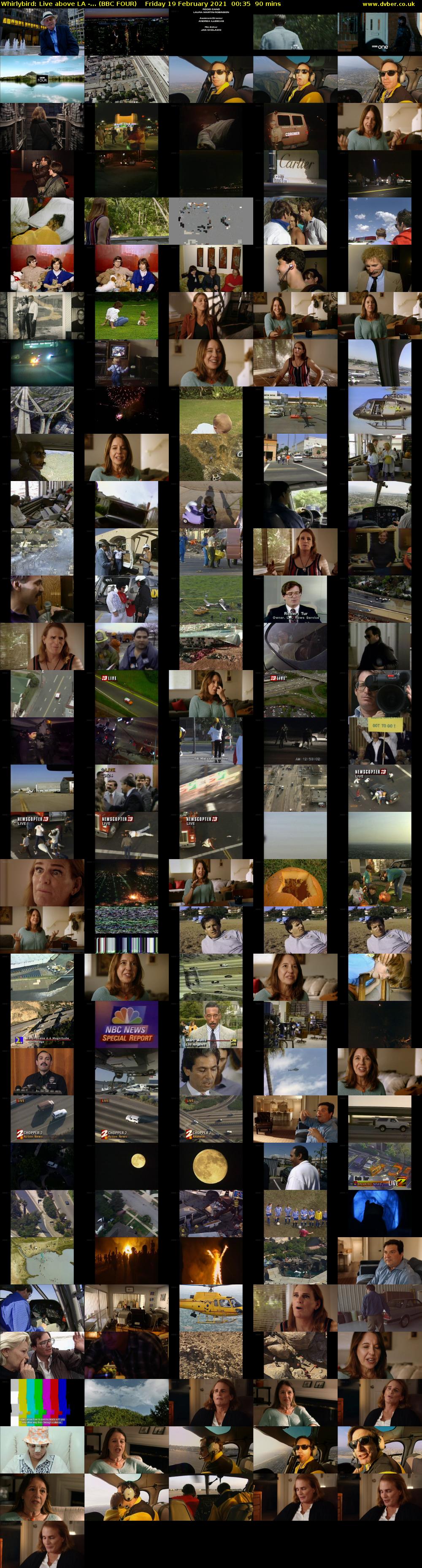 Whirlybird: Live above LA -... (BBC FOUR) Friday 19 February 2021 00:35 - 02:05