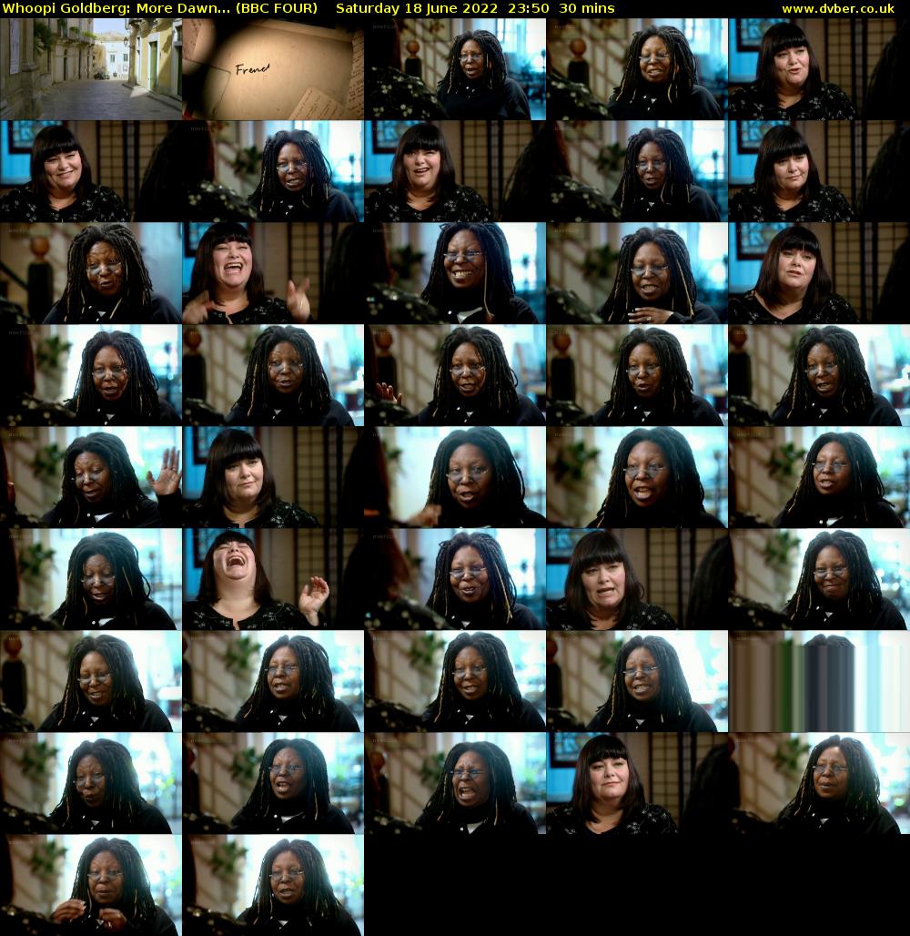Whoopi Goldberg: More Dawn... (BBC FOUR) Saturday 18 June 2022 23:50 - 00:20