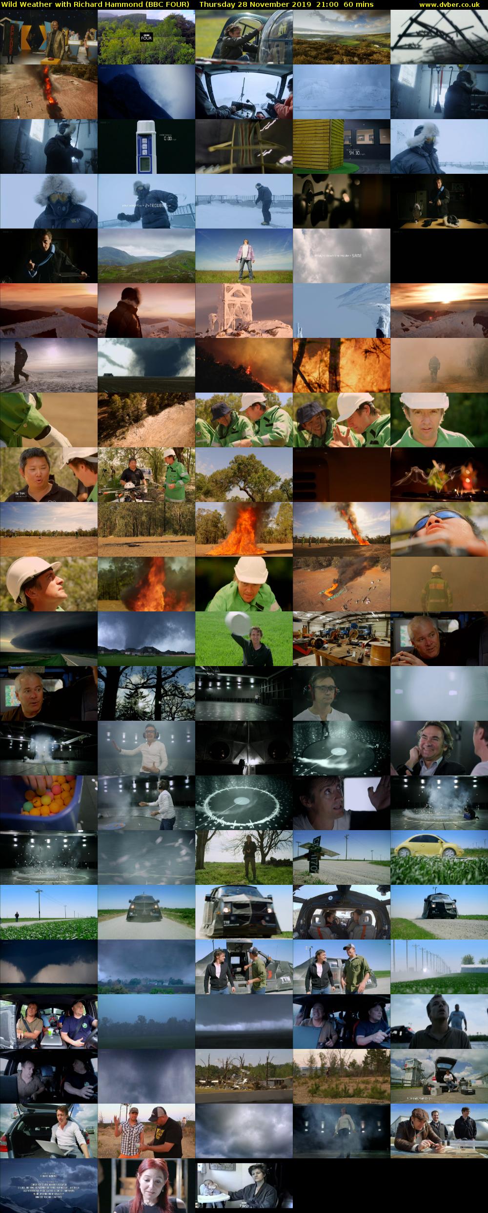 Wild Weather with Richard Hammond (BBC FOUR) Thursday 28 November 2019 21:00 - 22:00