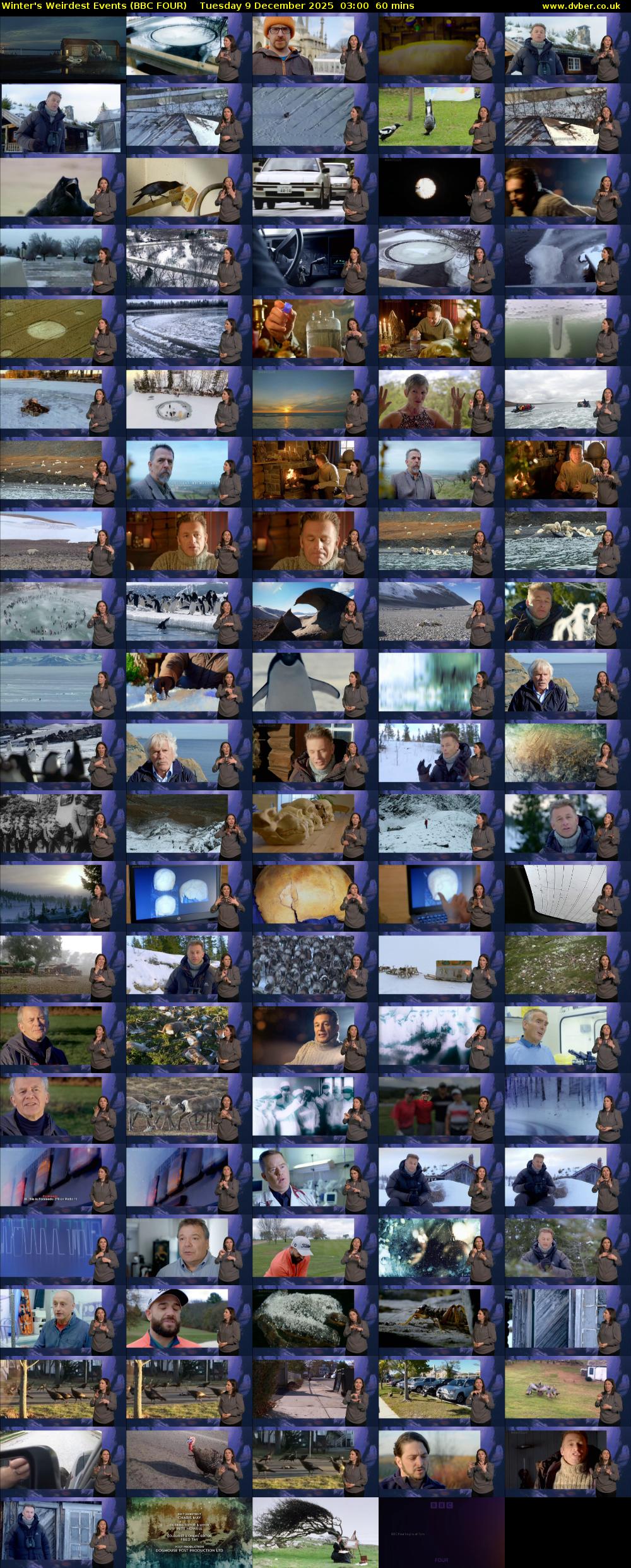 Winter's Weirdest Events (BBC FOUR) Tuesday 9 December 2025 03:00 - 04:00