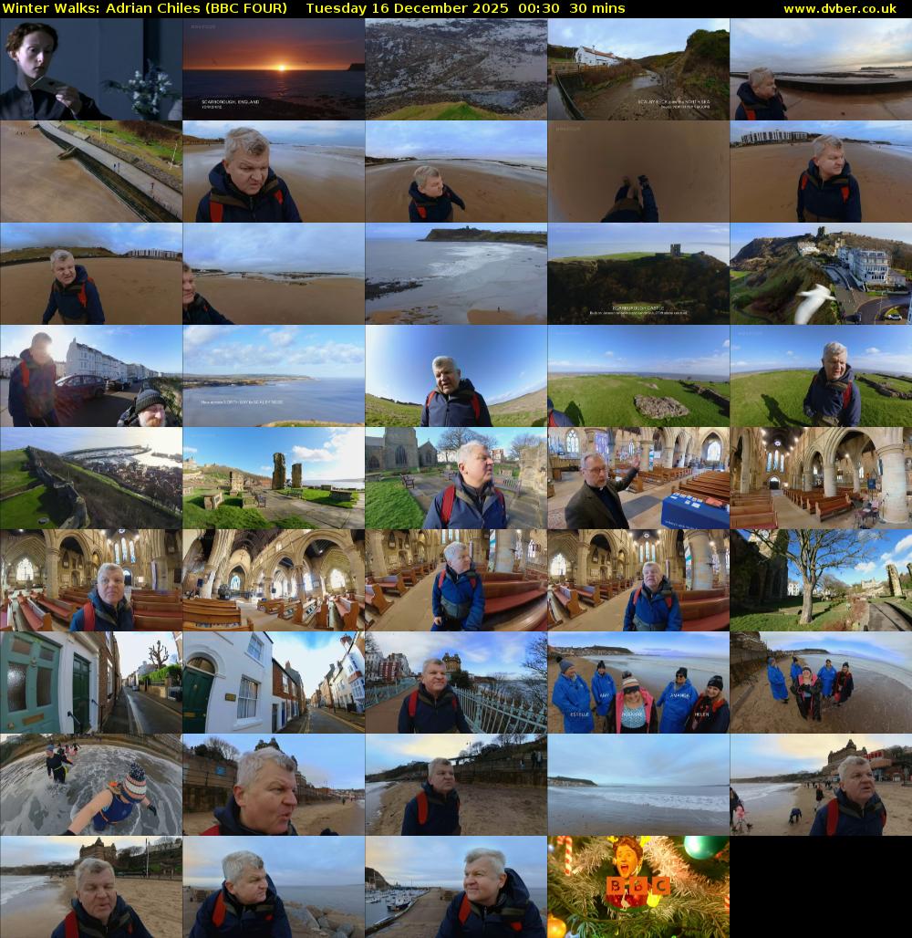 Winter Walks: Adrian Chiles (BBC FOUR) Tuesday 16 December 2025 00:30 - 01:00