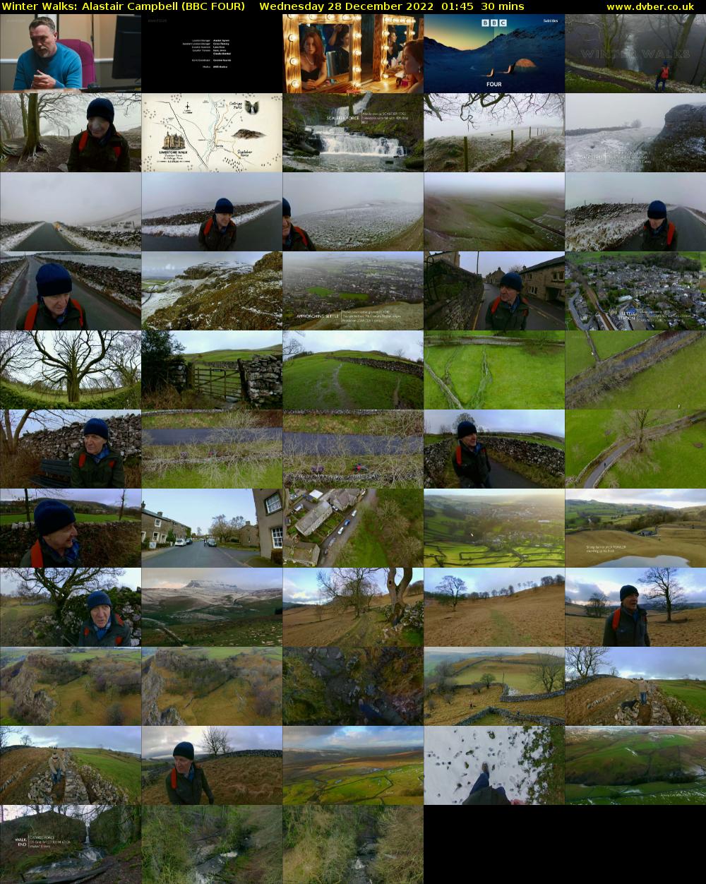 Winter Walks: Alastair Campbell (BBC FOUR) Wednesday 28 December 2022 01:45 - 02:15