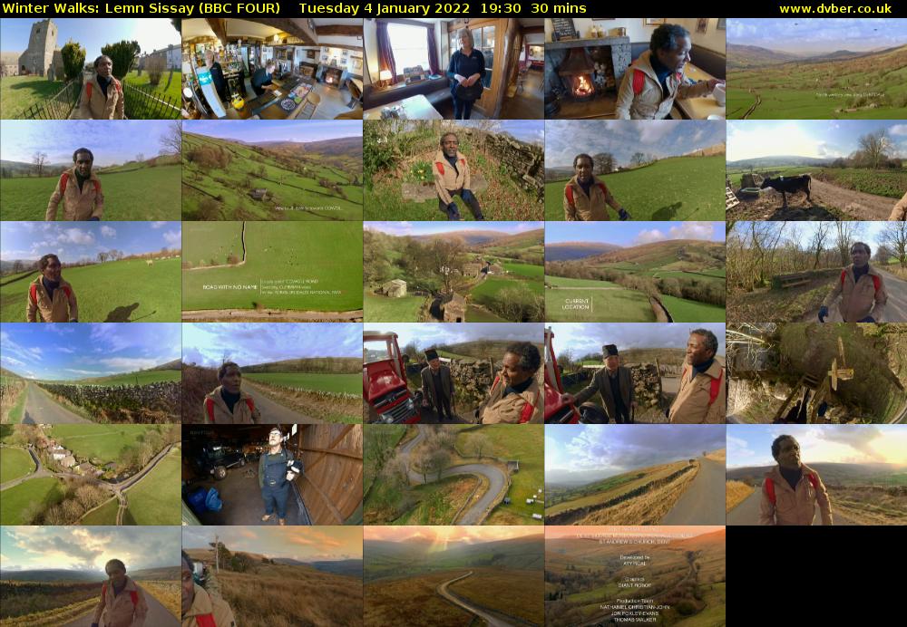 Winter Walks: Lemn Sissay (BBC FOUR) Tuesday 4 January 2022 19:30 - 20:00