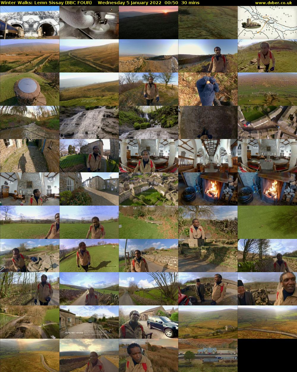 Winter Walks: Lemn Sissay (BBC FOUR) Wednesday 5 January 2022 00:50 - 01:20