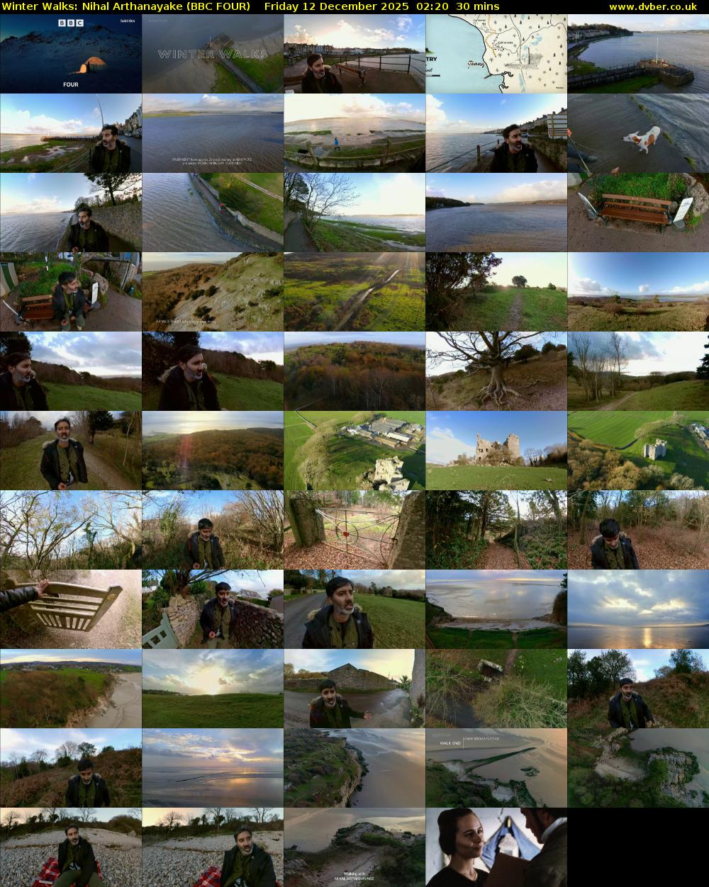 Winter Walks: Nihal Arthanayake (BBC FOUR) Friday 12 December 2025 02:20 - 02:50