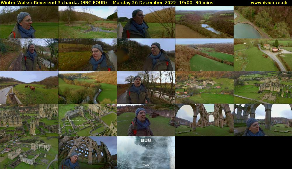 Winter Walks: Reverend Richard... (BBC FOUR) Monday 26 December 2022 19:00 - 19:30