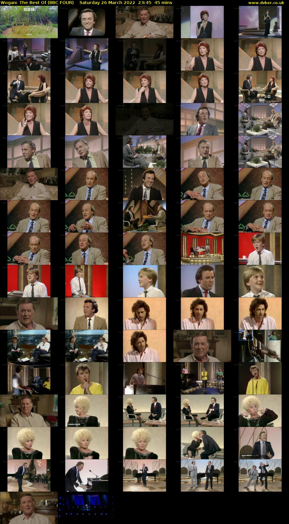Wogan: The Best Of (BBC FOUR) Saturday 26 March 2022 23:45 - 00:30