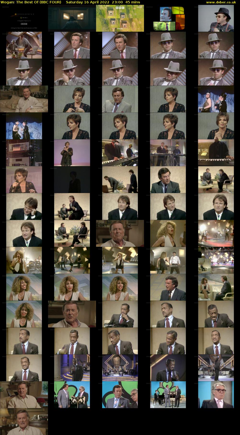 Wogan: The Best Of (BBC FOUR) Saturday 16 April 2022 23:00 - 23:45
