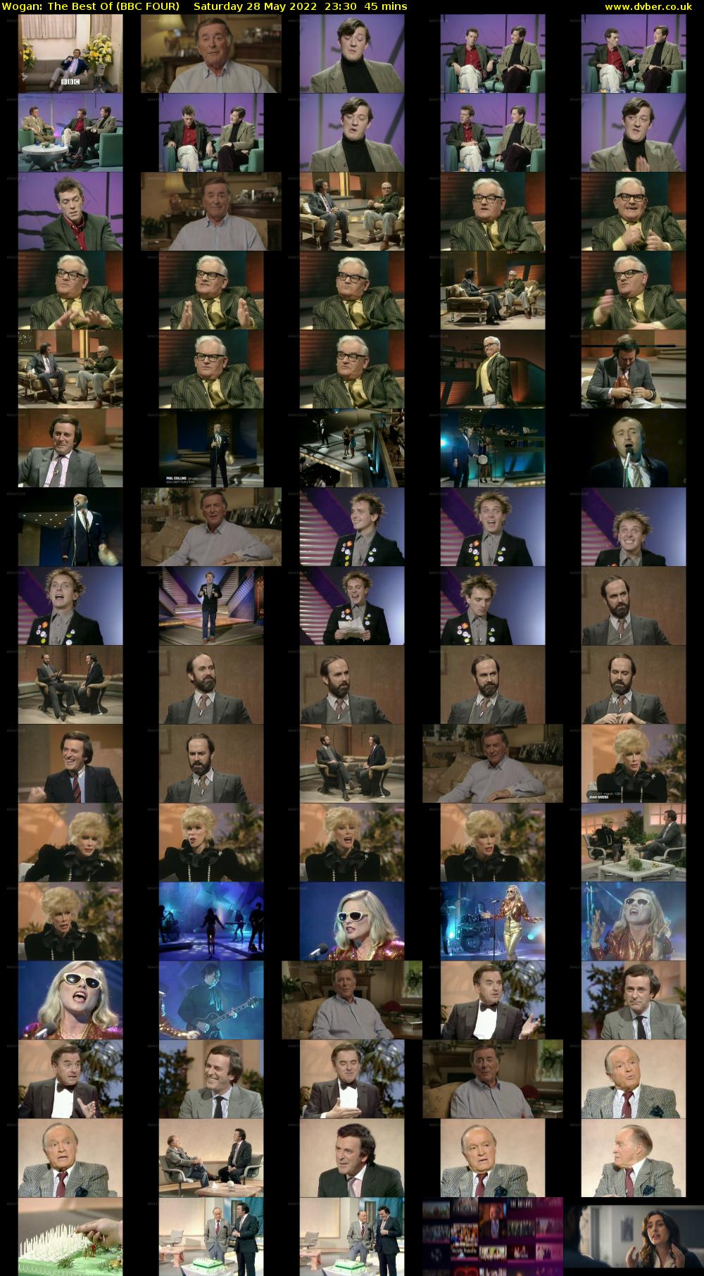 Wogan: The Best Of (BBC FOUR) Saturday 28 May 2022 23:30 - 00:15