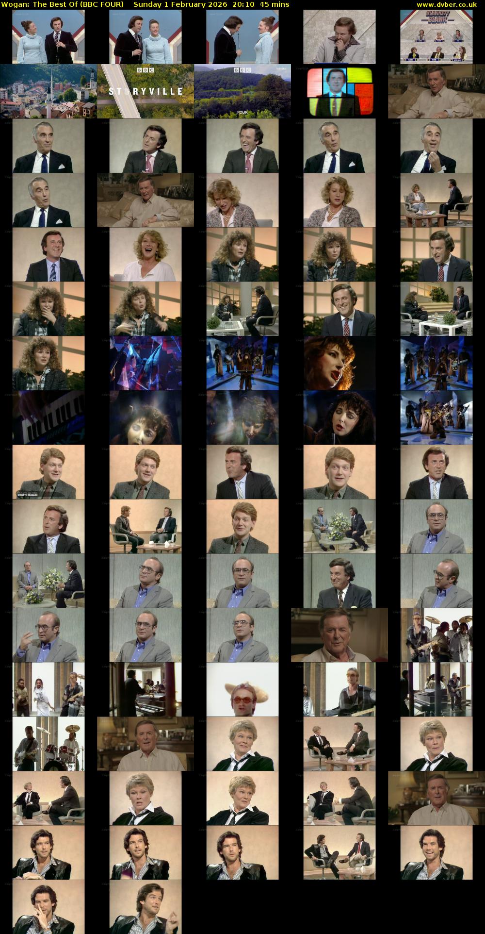 Wogan: The Best Of (BBC FOUR) Sunday 1 February 2026 20:10 - 20:55