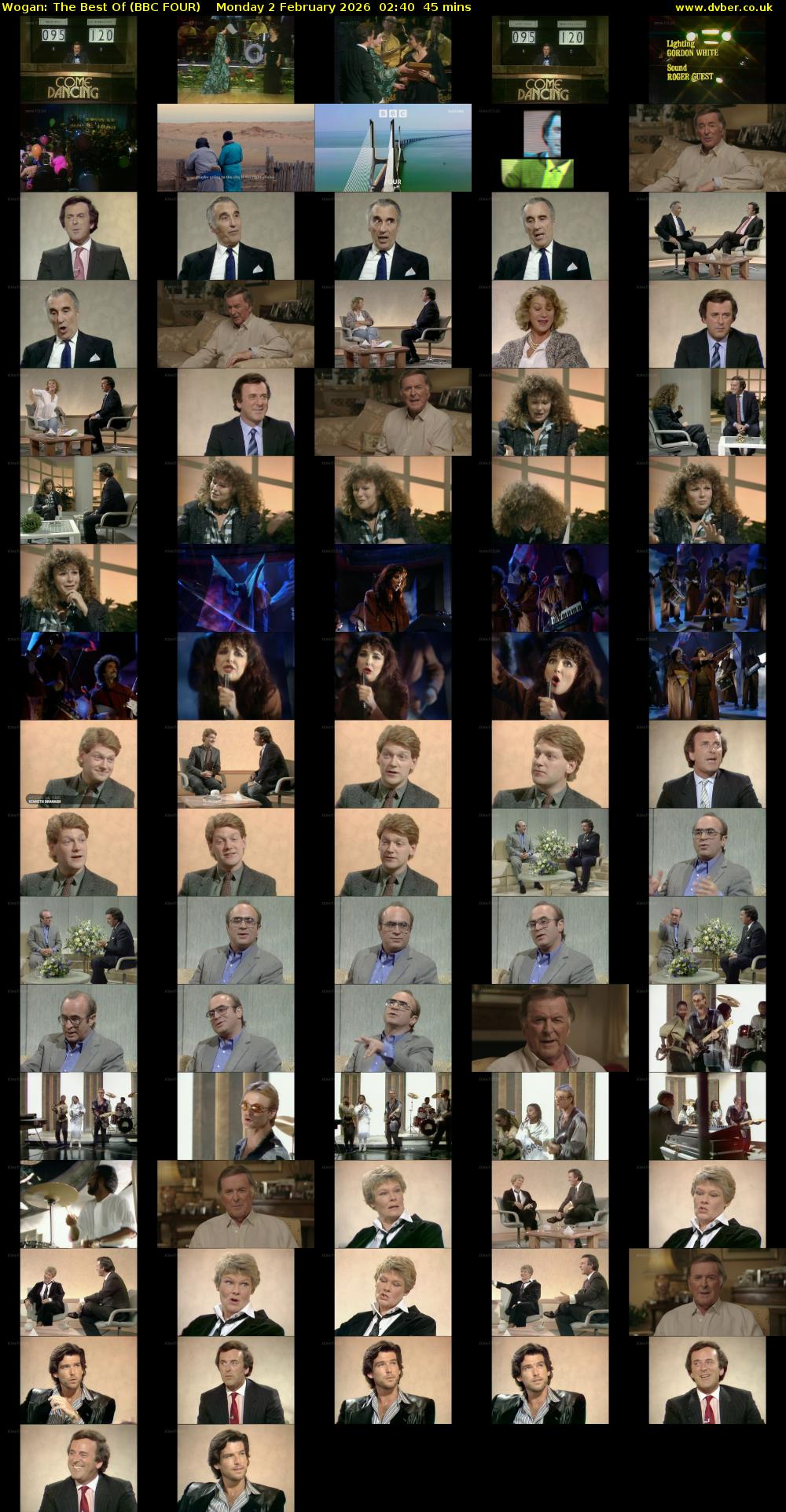 Wogan: The Best Of (BBC FOUR) Monday 2 February 2026 02:40 - 03:25