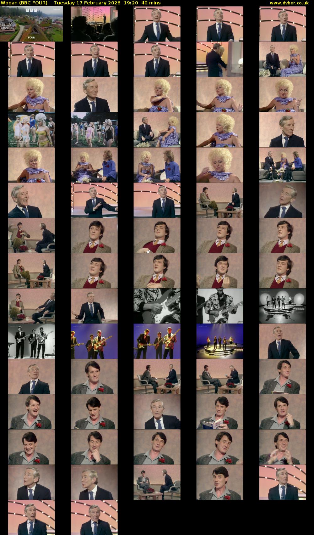 Wogan (BBC FOUR) Tuesday 17 February 2026 19:20 - 20:00