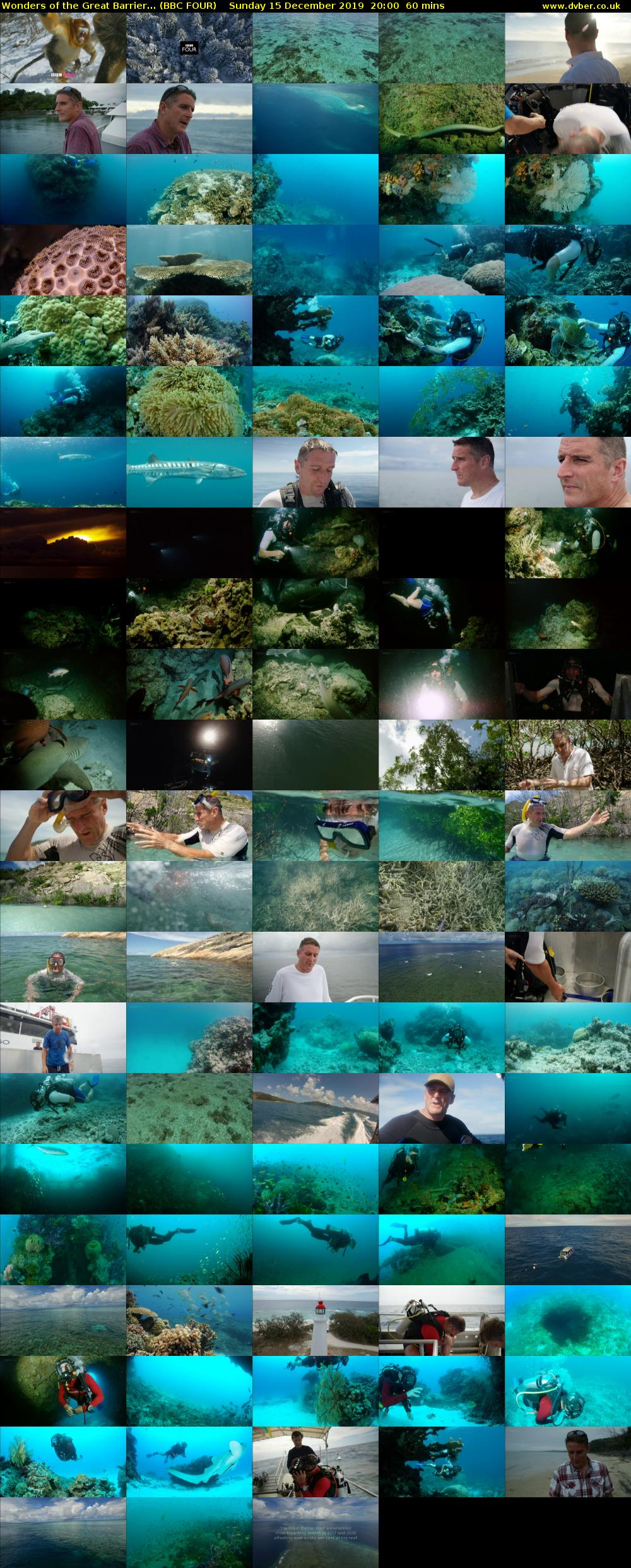 Wonders of the Great Barrier... (BBC FOUR) Sunday 15 December 2019 20:00 - 21:00
