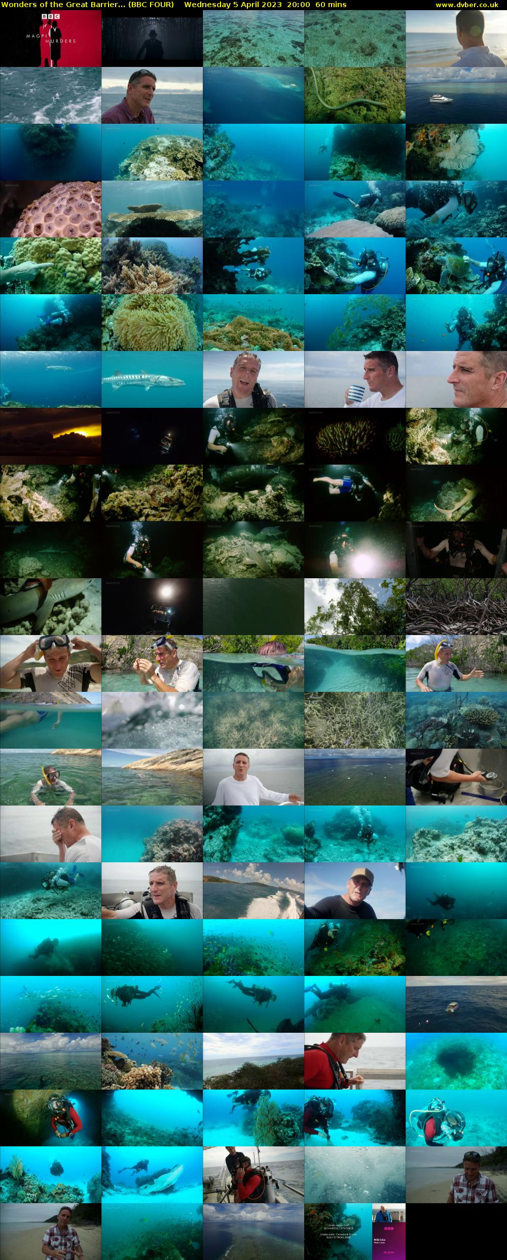 Wonders of the Great Barrier... (BBC FOUR) Wednesday 5 April 2023 20:00 - 21:00