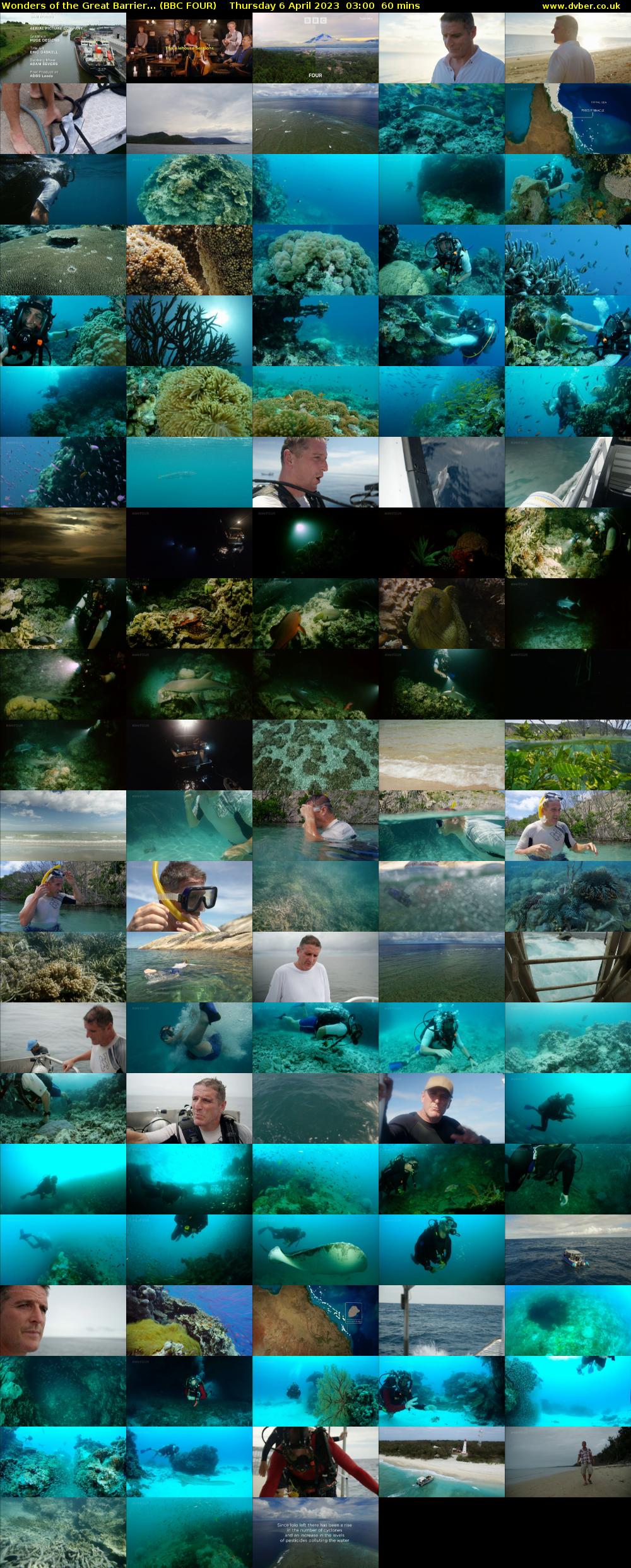 Wonders of the Great Barrier... (BBC FOUR) Thursday 6 April 2023 03:00 - 04:00