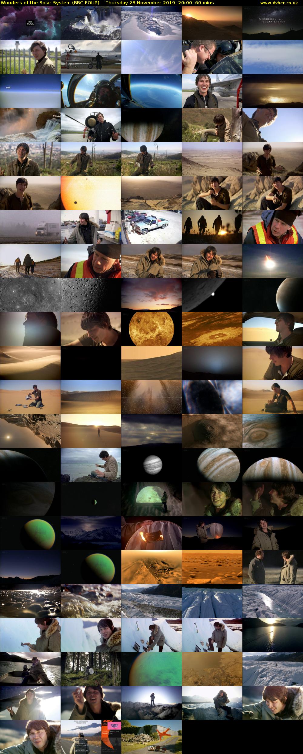 Wonders of the Solar System (BBC FOUR) Thursday 28 November 2019 20:00 - 21:00