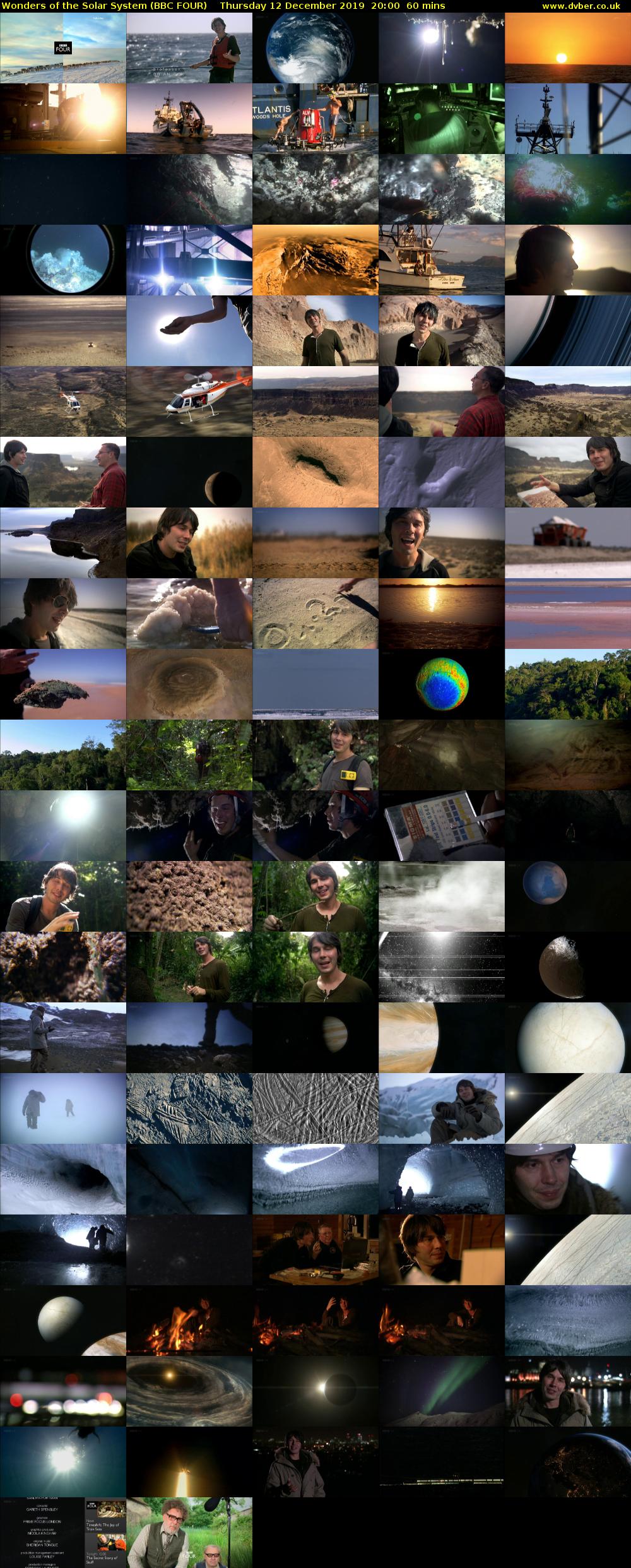 Wonders of the Solar System (BBC FOUR) Thursday 12 December 2019 20:00 - 21:00