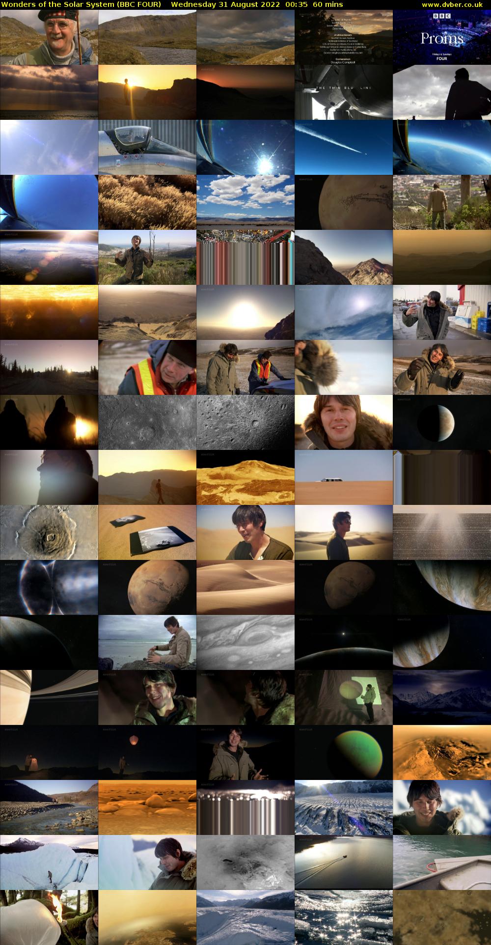 Wonders of the Solar System (BBC FOUR) Wednesday 31 August 2022 00:35 - 01:35