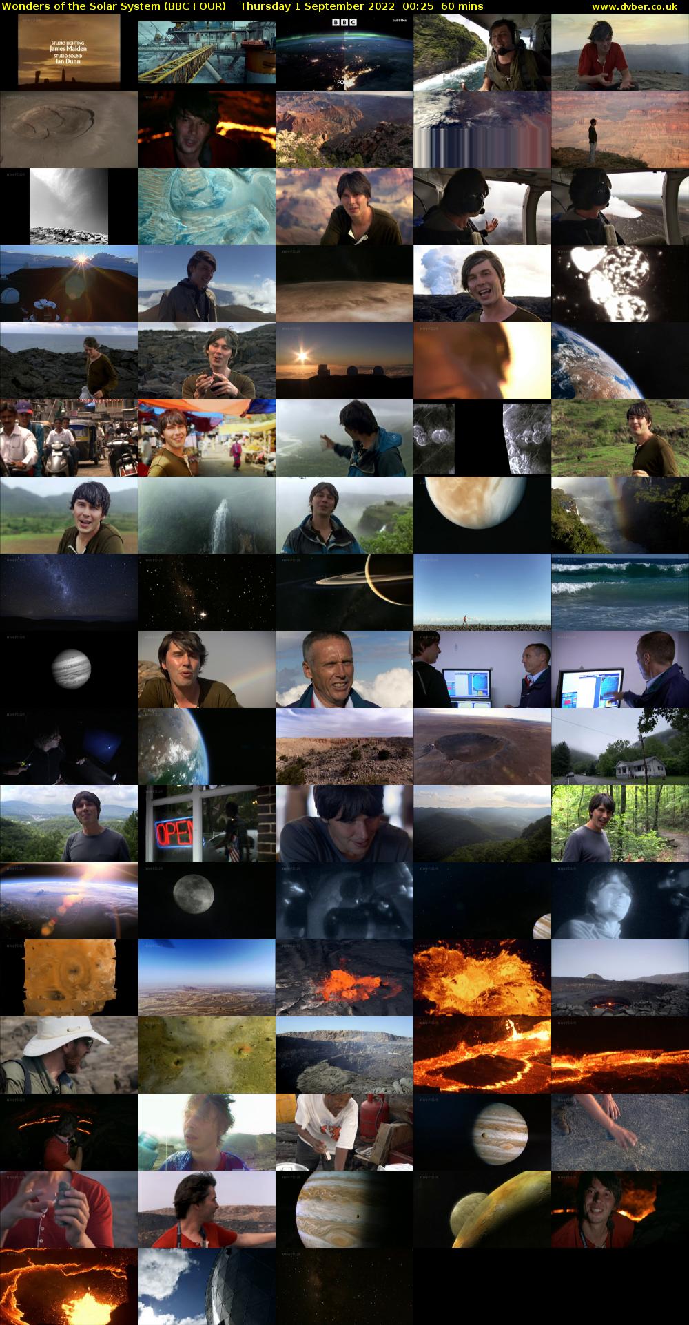 Wonders of the Solar System (BBC FOUR) Thursday 1 September 2022 00:25 - 01:25