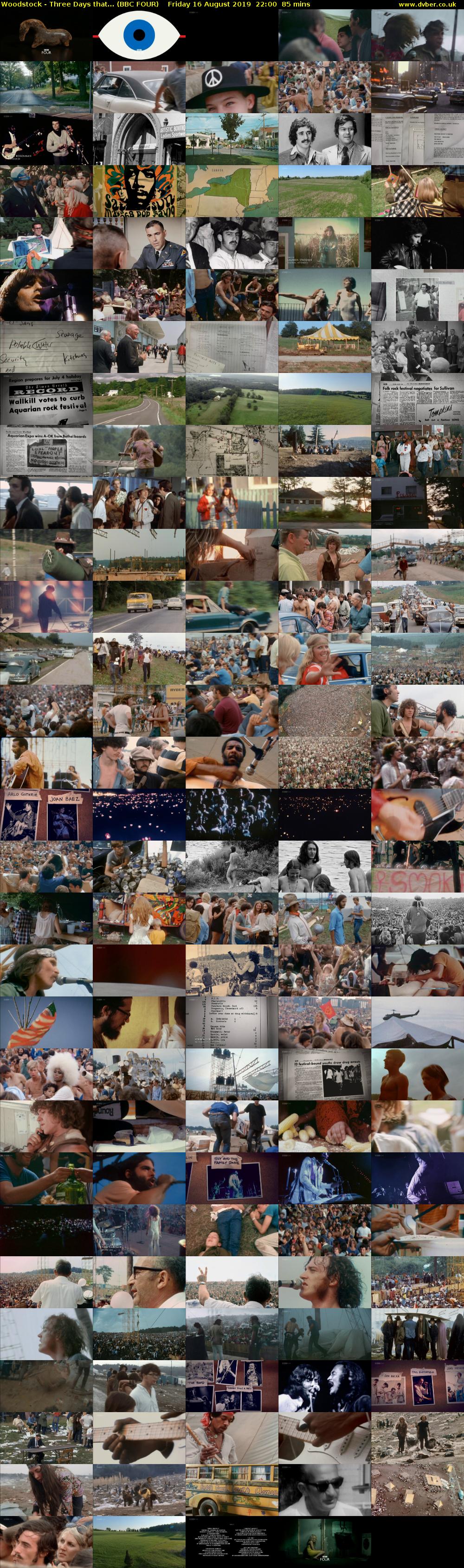 Woodstock - Three Days that... (BBC FOUR) Friday 16 August 2019 22:00 - 23:25